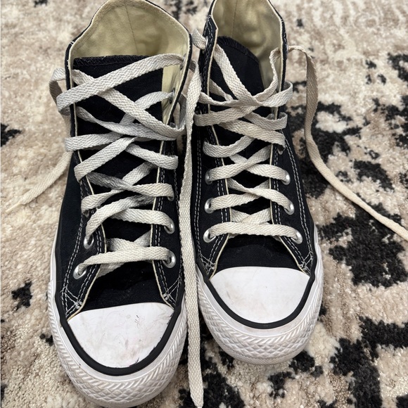 Converse Other - Women’s Converse Black and White High-Top Sneakers